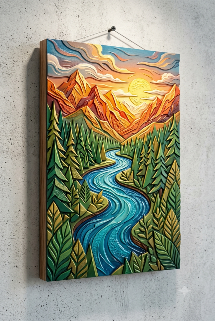 3d uv dtf printing wall art